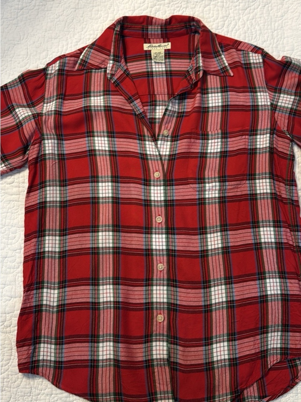 Eddie Bauer Plaid Fall Womens Buttondown